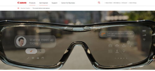 佳能智能眼镜专利曝光 未来大家拍照是这样的